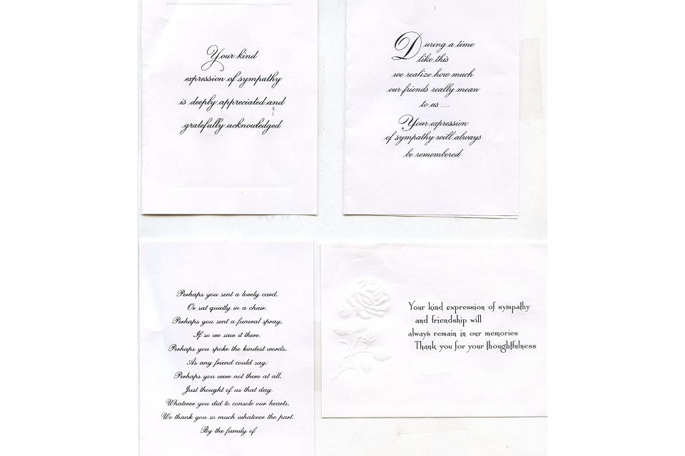 Acknowledgment Cards (per box of 50)